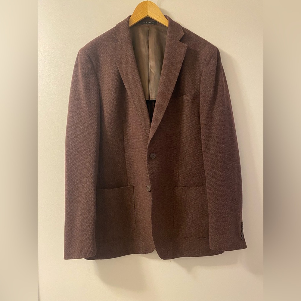 Calvin Klein 42L Sportcoat Burgundy
